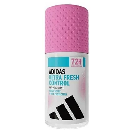 Adidas Ultra Fresh Control Antiperspirant Roll-On 50ml - Pack of 2