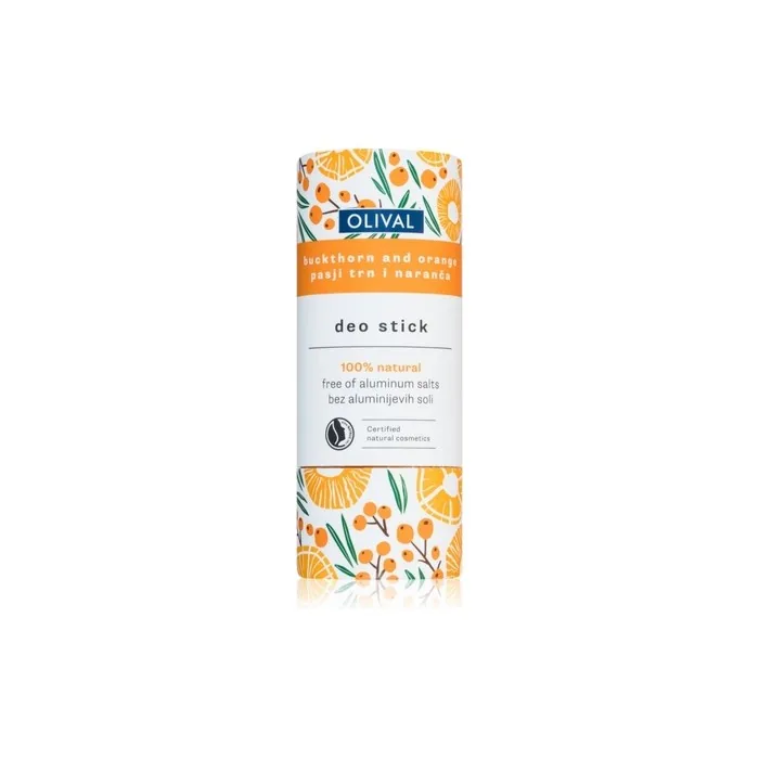 Olival Natural Buckthorn And Orange Solid Deodorant 40 G Aluminum Salts None