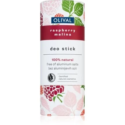 Olival Natural Raspberry Solid Deodorant 40 G Aluminum Salts None