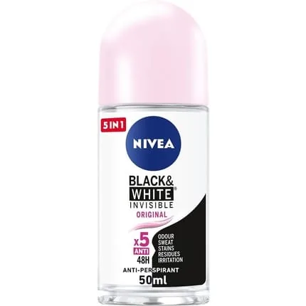 Nivea Invisible For Black & White Women Deo Rollon 50ml