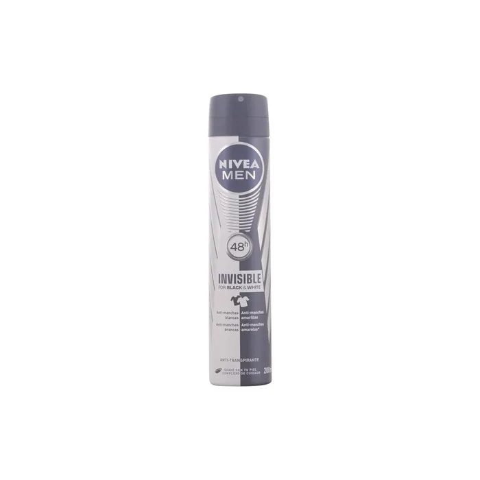 Men Black & White Invisible Deodorant Spray 200ml