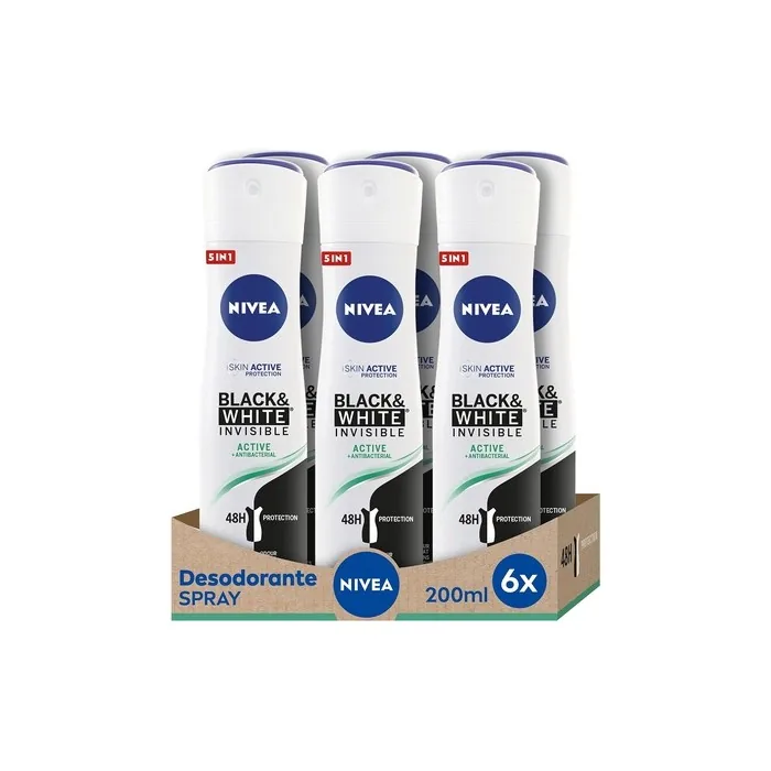 Nivea Invisible Spray for Black & White Active 200ml