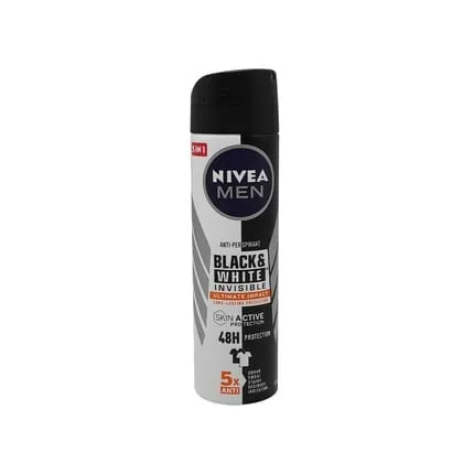 Men Black & White Invisible Anti-perspirant Deodorant Spray 150ml