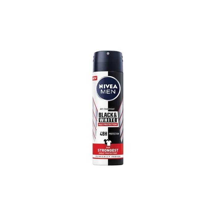 Nivea Men Deodorant Spray Black & White Max Protection Maximum Protection For Men