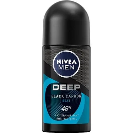 Nivea Men Deep Black Carbon Antiperspirant Rollon 48h 50ml