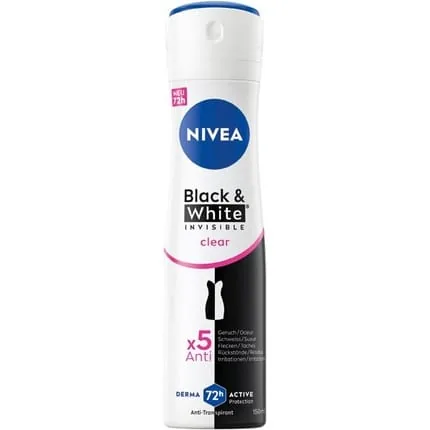 Nivea Deo Spray 150ml Black & White Clear