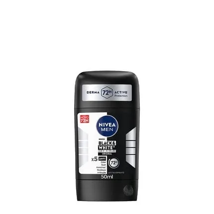 Nivea Men Black & White Invisible Original Deodorant Stick 50ml