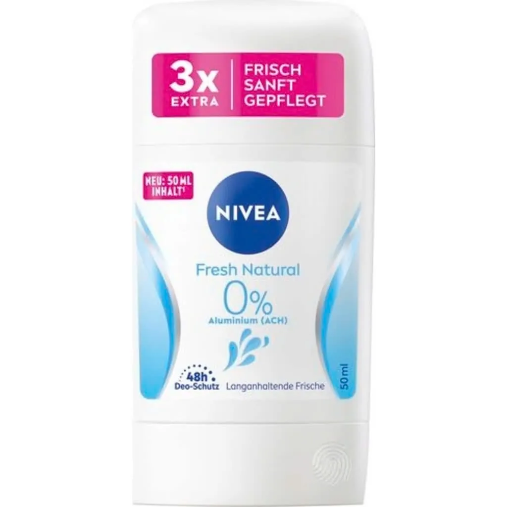Nivea Deodorant Stick Fresh Natural 50 Milliliters