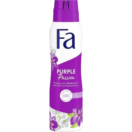 Fa Deodorant Spray Purple Passion with Refreshing Violet Blossom Scent 150ml