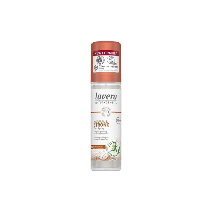 Lavera Natural & Strong 48+ h Deodorant Spray with Organic Ginseng and Natural Minerals 75ml