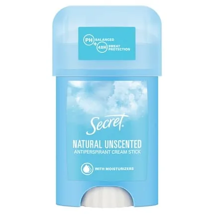 Secret Natural Unscented Creamy Antiperspirant Stick For Women 40ml