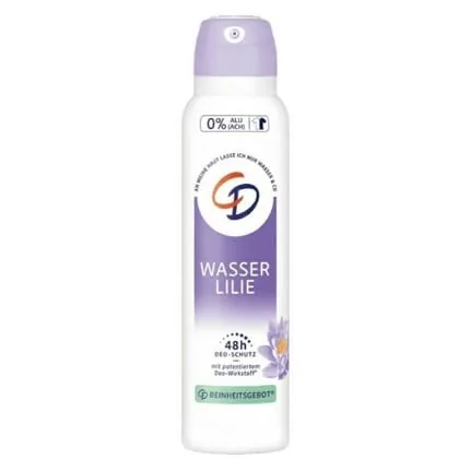 CD Water Lily Deodorant Spray 150ml - Aluminium Free, Vegan
