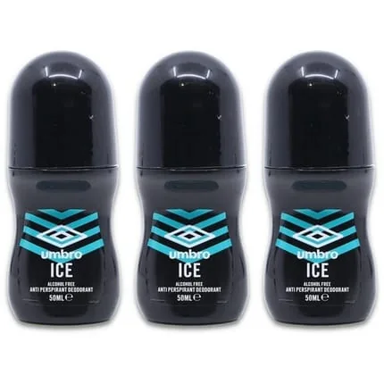 Umbro Ice Roll On Anti Perspirant 50ml Longlasting Sweat Control