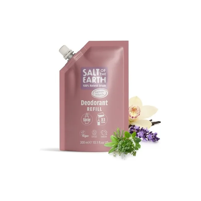 Salt Of The Earth Natural Deodorant Spray Refill Pouch Lavender