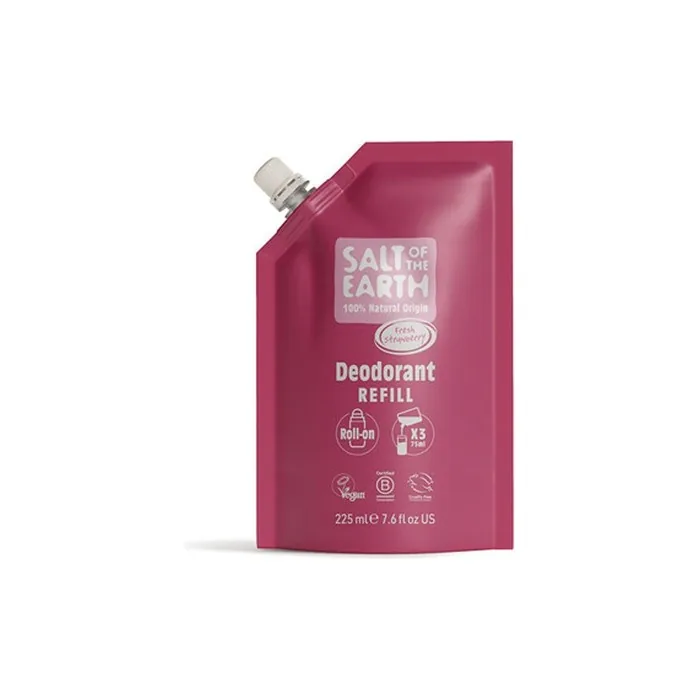Salt of the Earth Fresh Strawberry Natural Deodorant Roll-On Refill 225ml