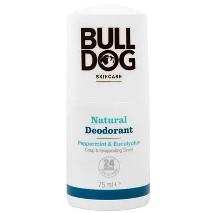 Bulldog Natural Rollon Deodorant Peppermint & Eucalyptus Crisp 75 Ml