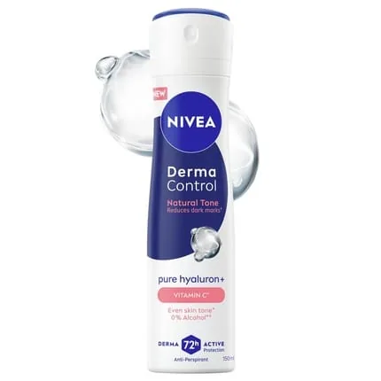 Nivea Derma Control Natural Tone Women's Antiperspirant 72h Protection Spray