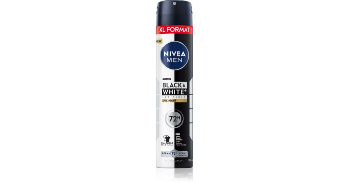 NIVEA Men Black & White Invisible Epic Night Antiperspirant Spray 250ml
