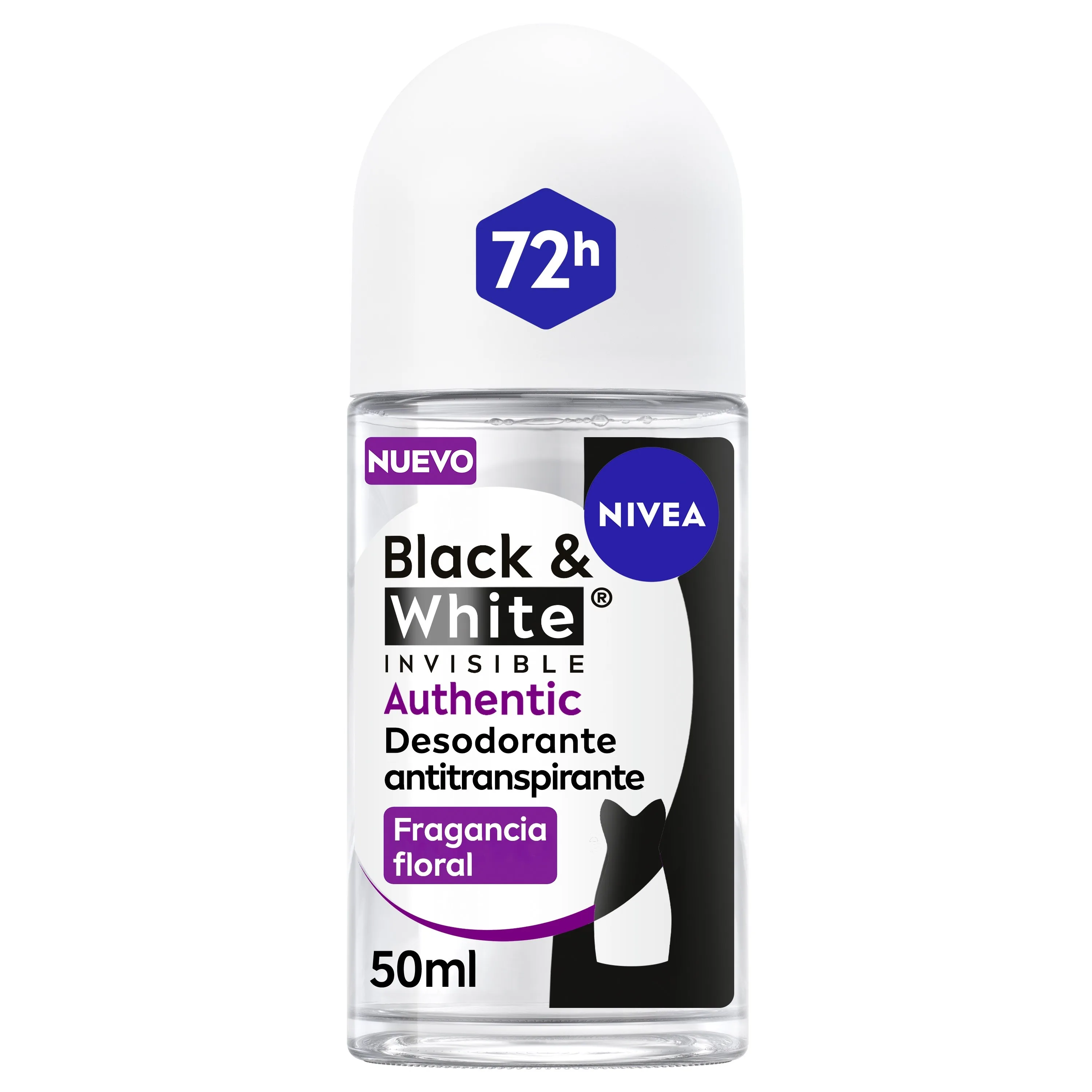 Nivea Black & White Authentic Deodorant Rollon 50ml