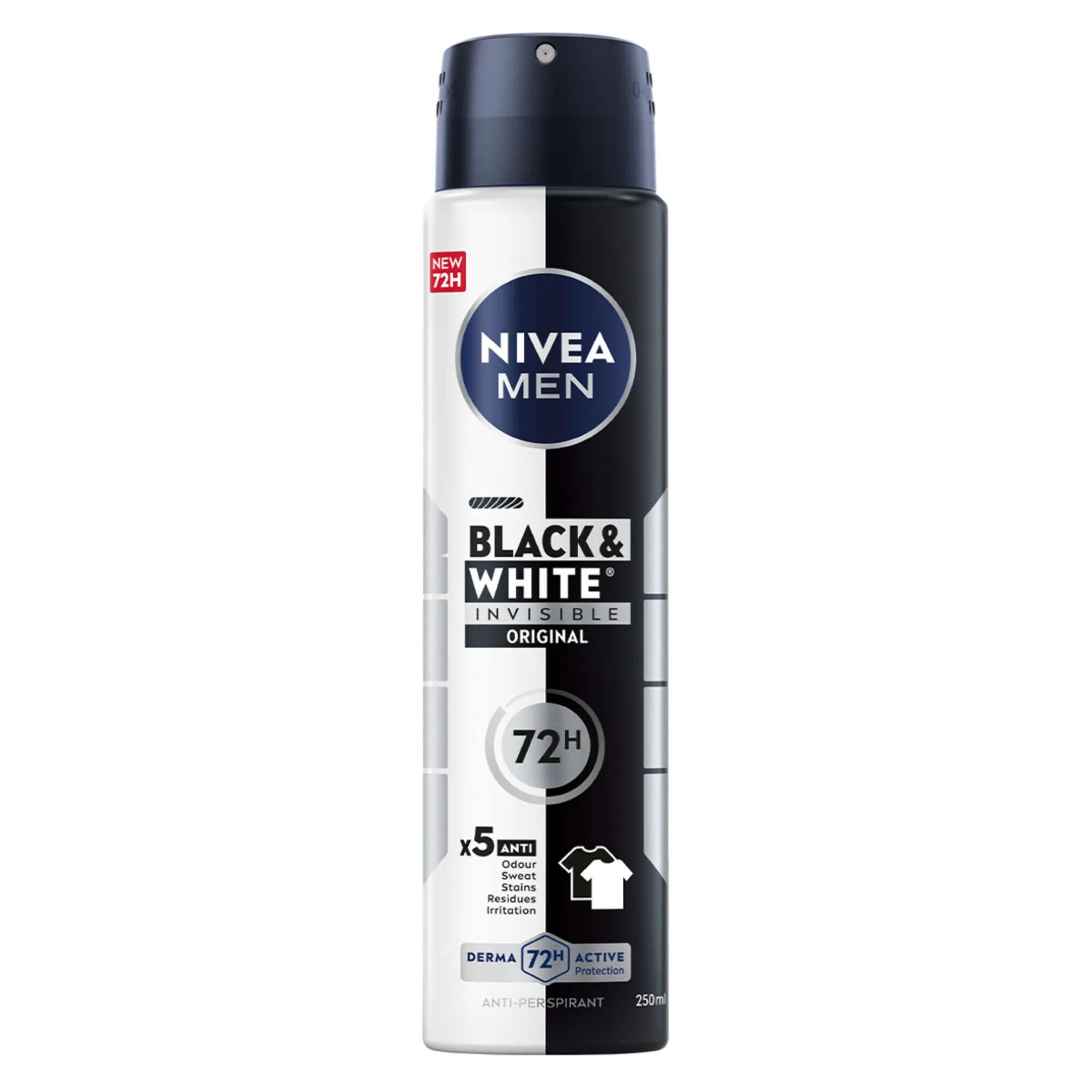 NIVEA MEN Black & White Invisible Original Antiperspirant Spray 250ml