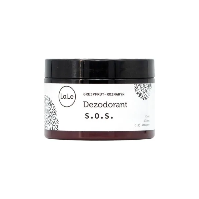 La-Le Sos Deodorant - Grapefruit, Rosemary With Zinc, Aloe Vera And Hemp Oil, 150 Ml
