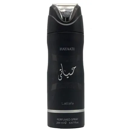 Lattafa Hayaati Perfumed Deodorant Spray for Unisex 6.67 Ounce 200ml