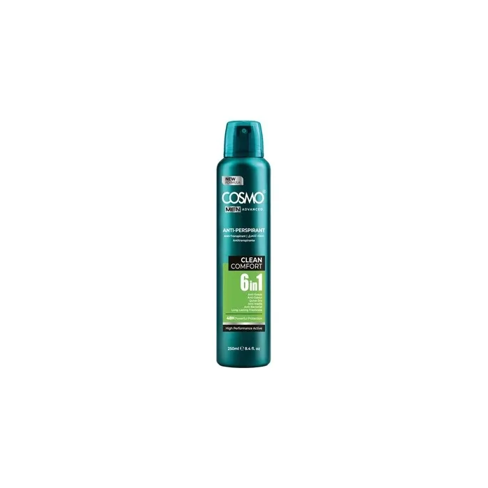 Cosmo Roll-On Men Advanced Antiperspirant Deodorant Spray Clean Comfort 250ml