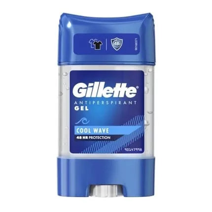 Gillette Cool Wave Gel Antiperspirant For Men 70 Ml High Performance 48h Protection