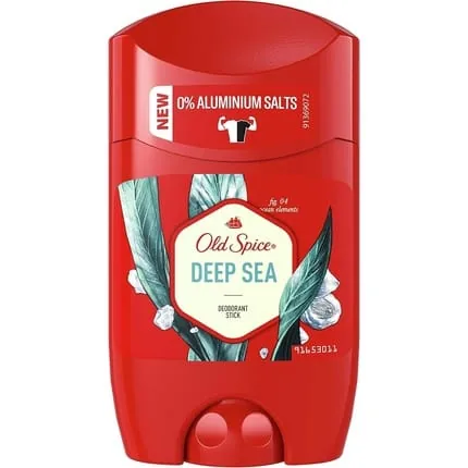 Old Spice Deep Sea Deodorant Stick Without Aluminum for Men with Long-Lasting Fragrance 50ml