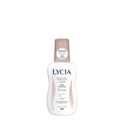 Lycia Beauty Care Deodorant Vapo Alcohol-Free 48 Hour Protection with Hyaluronic Acid and Prebiotic for Sensitive Skin and After Hair Removal 75ml