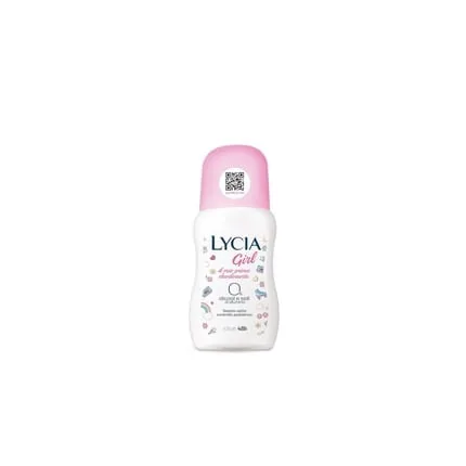 Lycia Deodorant Roll on Girl for Girls, Dermatologically Tested under Pediatric Supervision 50ml