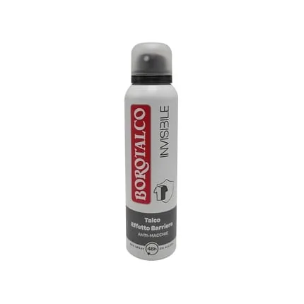 BOROTALCO Invisible Barrier Effect Talc Deodorant Grey 150ml Spray