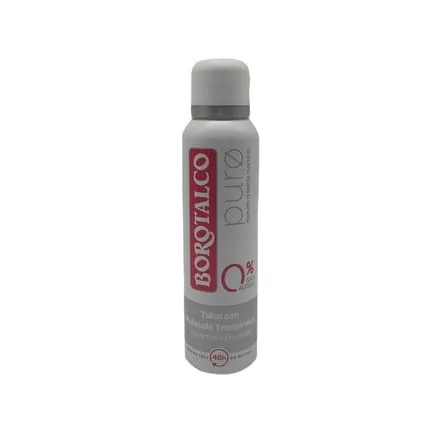 Borotalco Deodorant Spray Pure Musk Breeze with Talcum Breathable Molecules Alcohol and Aluminum-Free Dry and Odor-Inhibiting 48h Effectiveness Musk Scent