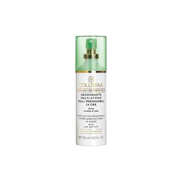 Collistar Perfect Body Deodorant Hyper Sensitive Spray 100ml 24hour Deodorant Spray For Sensitive Skin