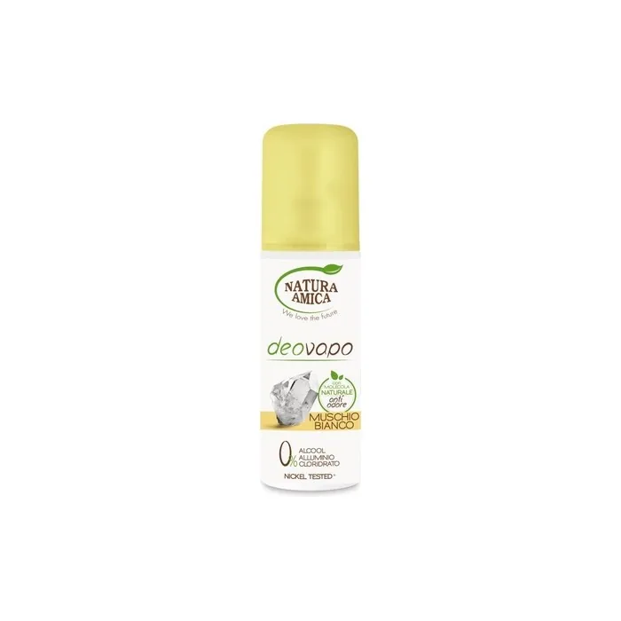 Natura Amica Deodorant DeoVapo Spray Allume di rocca Muschio Bianco 100 ml