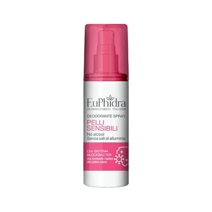 Euphidra Deodorant Spray for Sensitive Skin Alcohol-Free Floral Fragrance 100ml
