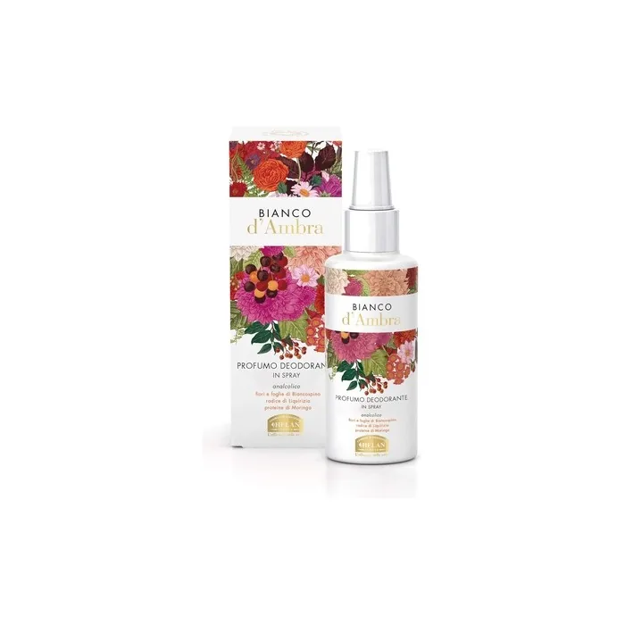 Helan Bianco D'Ambra Women's Deodorant Spray with Essential Oils and Liquorice