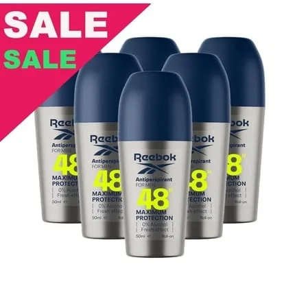 Reebok Men 48h Maximum Protection Rollon Deodorant 50ml