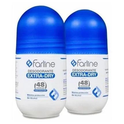 Farline Extra Dry Deodorant 50ml - Pack of 2