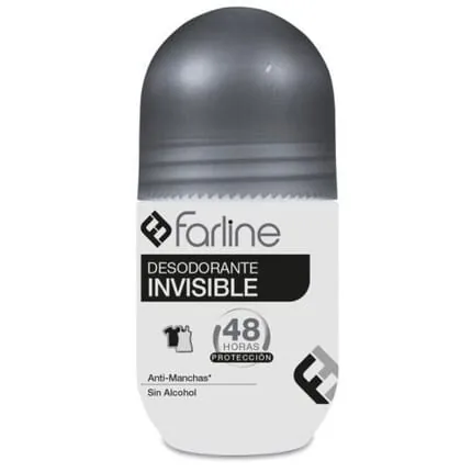 Farline Invisible Deodorant 50ml - Alcohol Free, 48 Hour Protection