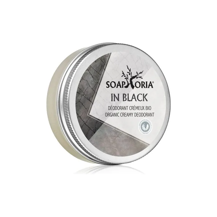 Soaphoria In Black Organic Cream Deodorant For Men 50 Ml