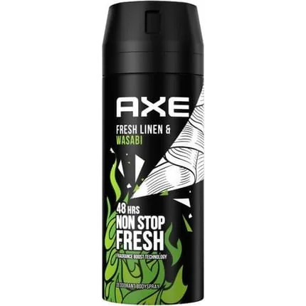 Axe Fresh Linen Wasabi Deodorant Spray 150ml