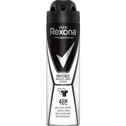 Rexona Men Deodorant Spray 48h Invisible Black & White Antiperspirant