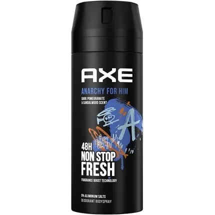 Axe Anarchy Deodorant Spray for Men without Aluminum Salts 150ml