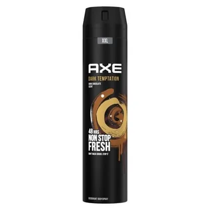 Axe Deodorant Body Spray Dark Temptation 48h Protection with Dual Action Zinc Technology 250ml