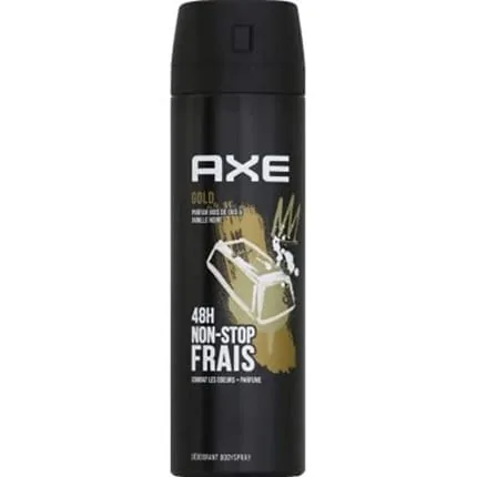Axee Gold Deodorant Body Spray 48 Hours Fresh 200ml