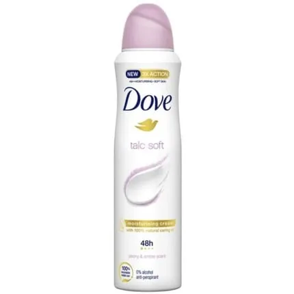 Dove Body Deodorant Spray Talc Soft 48H 150ml