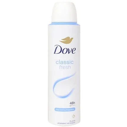 Dove Antiperspirant Deodorant Classic Women 0% Alcohol 150ml