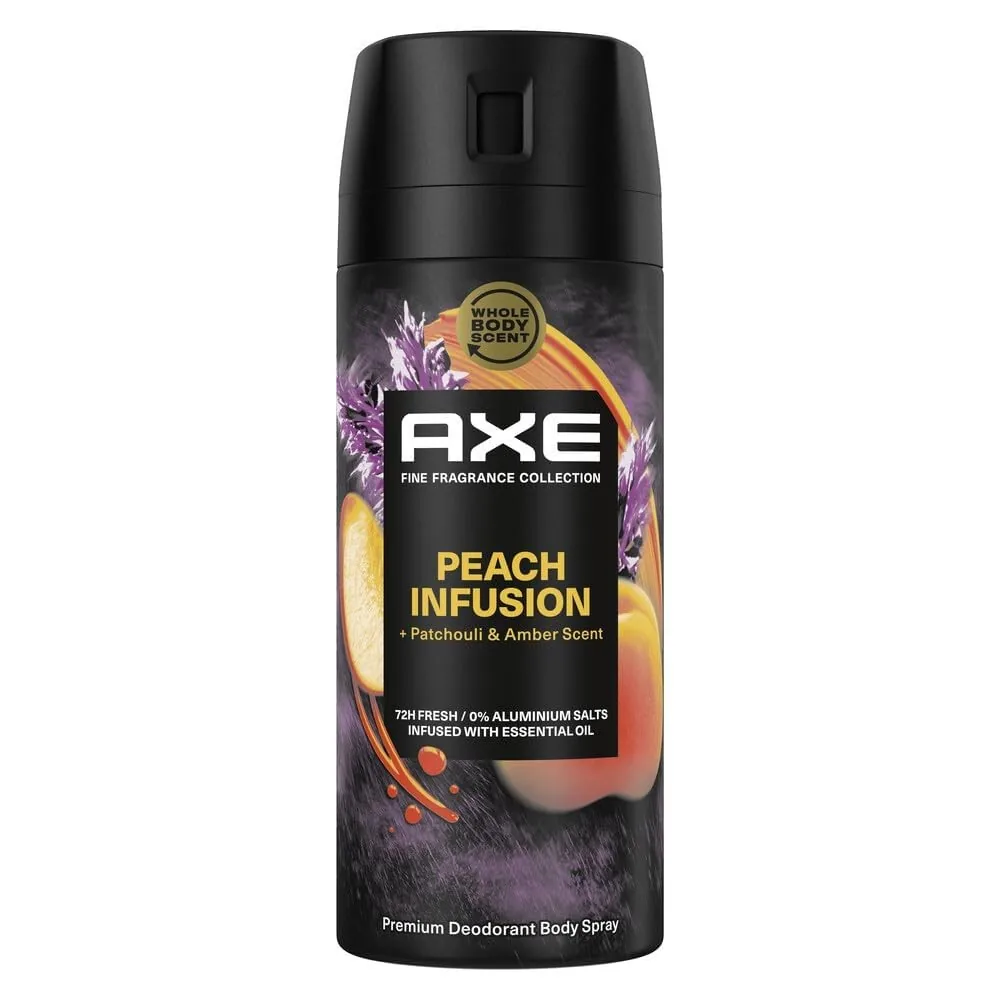 AXE Premium Bodyspray Peach Infusion Aluminum-Free Deodorant 150ml - Pack of 2