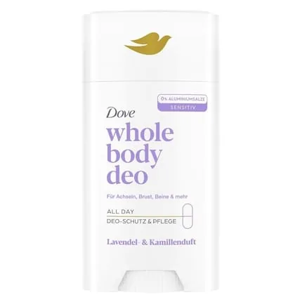Dove Whole Body Lavender & Chamomile Deodorant Stick 0% Aluminum Salts